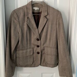Harve Benard blazer Womens size 12 brown blazer